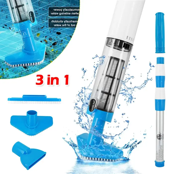 Aspirateur de piscine portatif Rechargeable sans fil 3 en 1