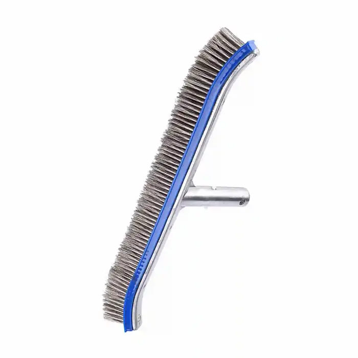 Brosse en acier pour piscine de 18 pouces