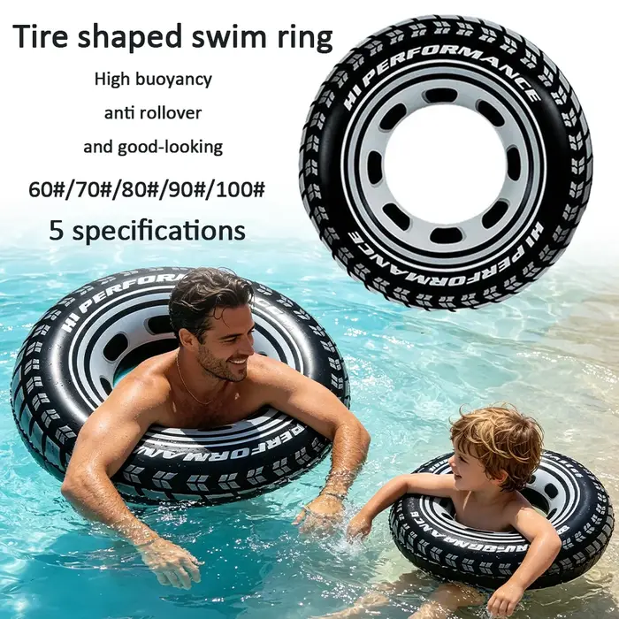 En stock – Nouveauté été 2026 : Bouée de piscine en forme de pneu