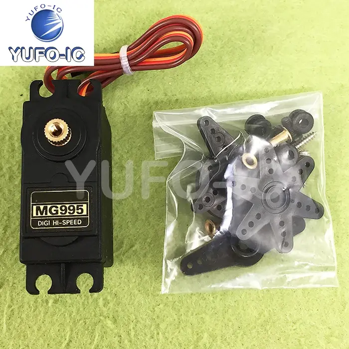 Livraison gratuite 1 pièce MG995/945 – Servomoteur métallique 55G pour robot bipède/robot/voiture – 