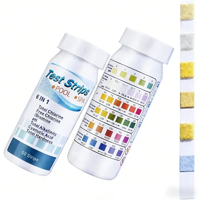Kit de 50 bandelettes de test de qualité de l'eau de piscine