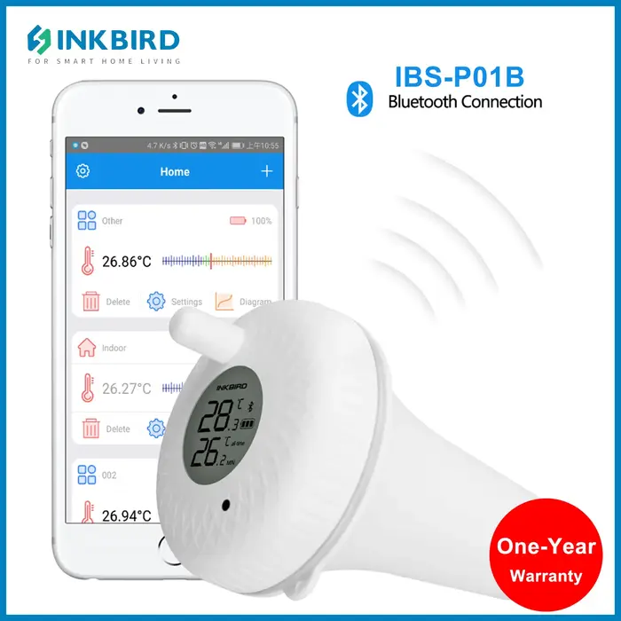 INKBIRD-Moniteur de température numérique précis pour spa, sans fil, piscine, Therye.com, extérieur,