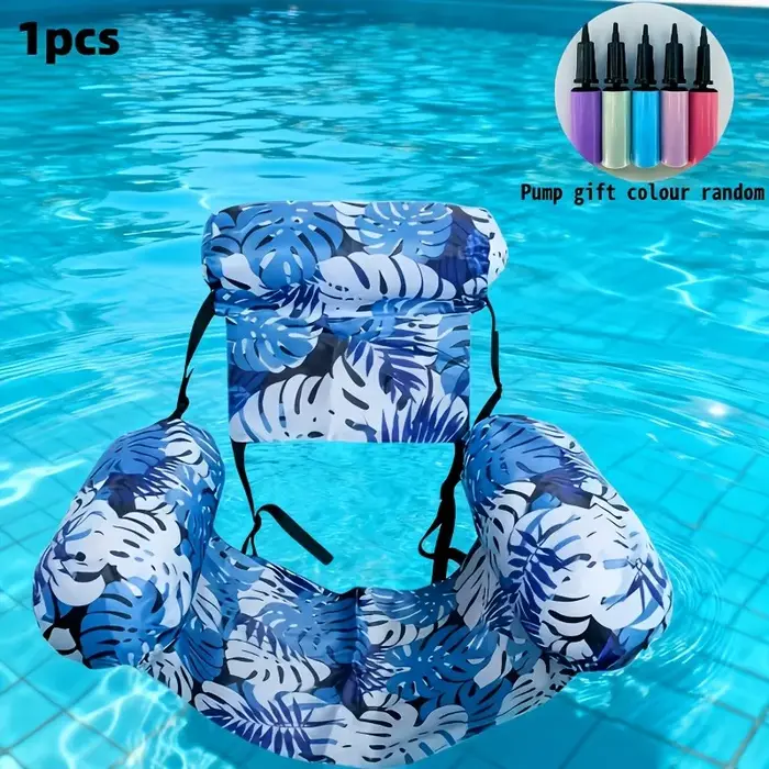 Chaise longue gonflable pour adultes, lit flottant en PVC durable pour la plage et la piscine, chais