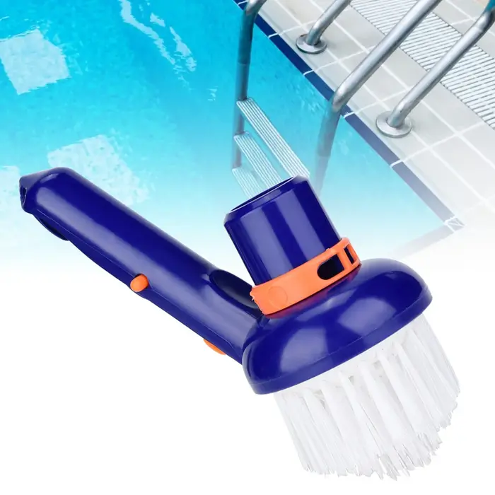 Brosse de nettoyage pour les coins et les marches de piscine
