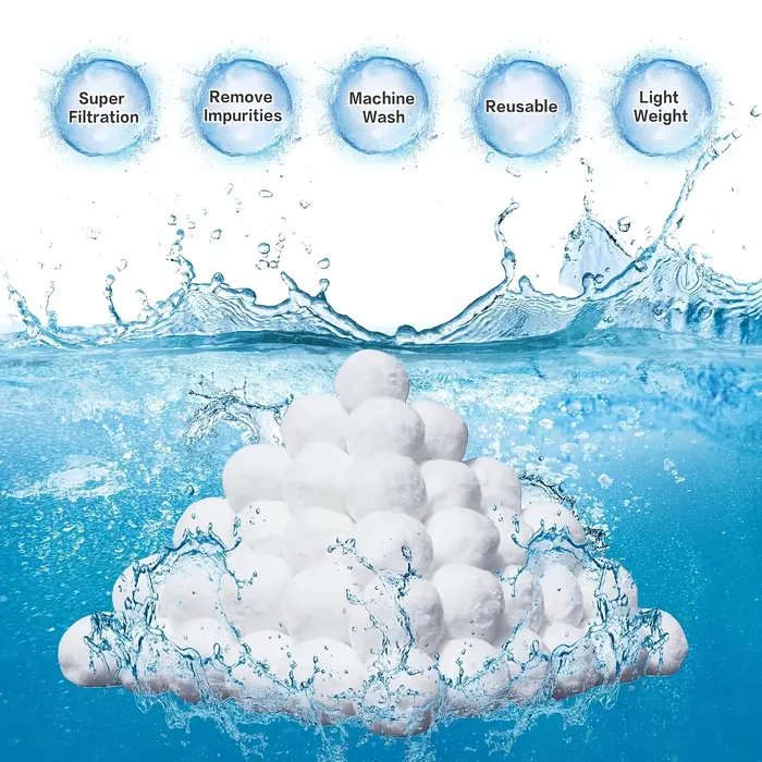 Boules filtrantes pour piscine 500G – Média de filtration léger et réutilisable pour les systèmes