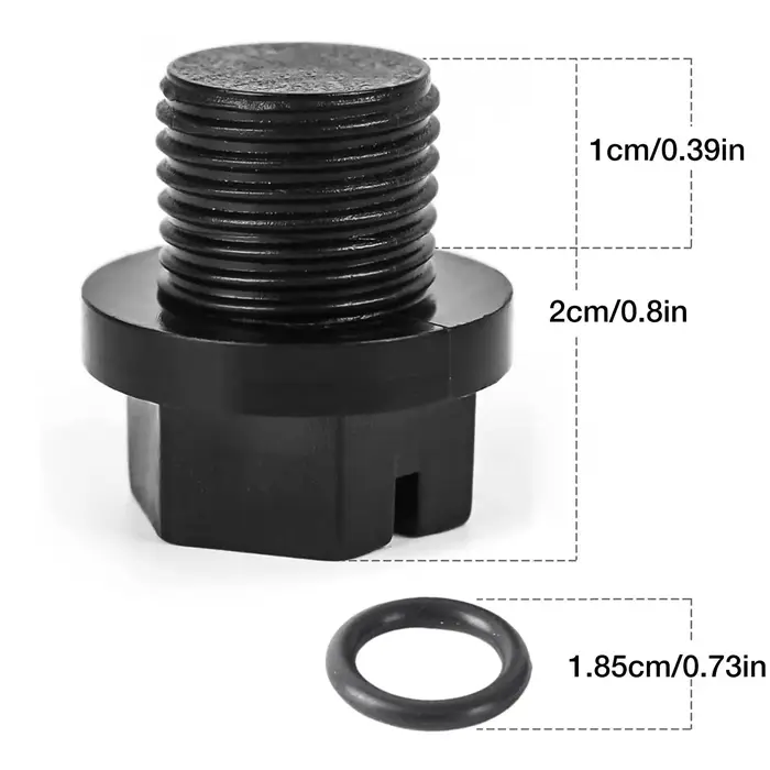 Lot de 4 bouchons de vidange pour pompe de piscine avec joint