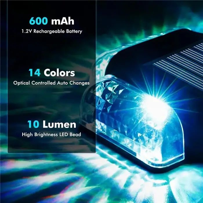 B84B-12Pack Lumières solaires pour terrasse de piscine