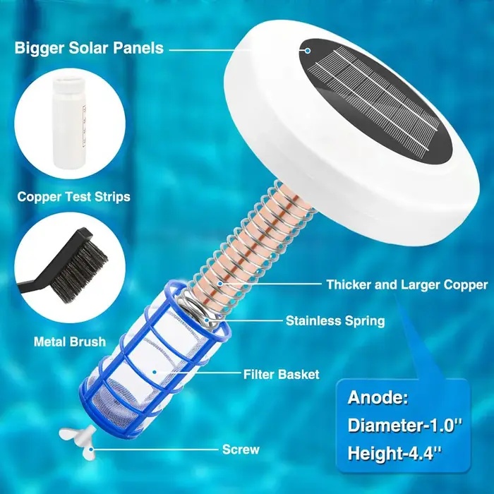 Ioniseur solaire pour piscine