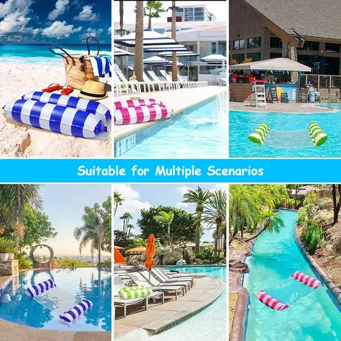 Matelas Gonflable Flottant Pliable pour Piscine