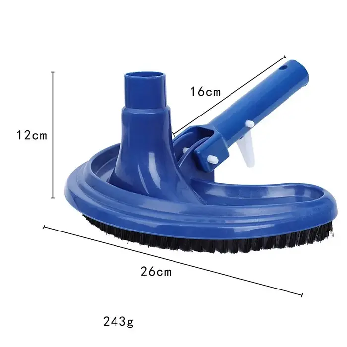 Tête d'aspirateur brosse nettoyeur piscine tête d'aspiration brosse nettoyeur demi-lune Flexible pis