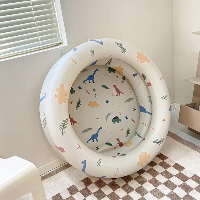 Piscine gonflable de 90cm pour bébé, jouet d'été, style rétro, épais, océan, tente, pour enfants