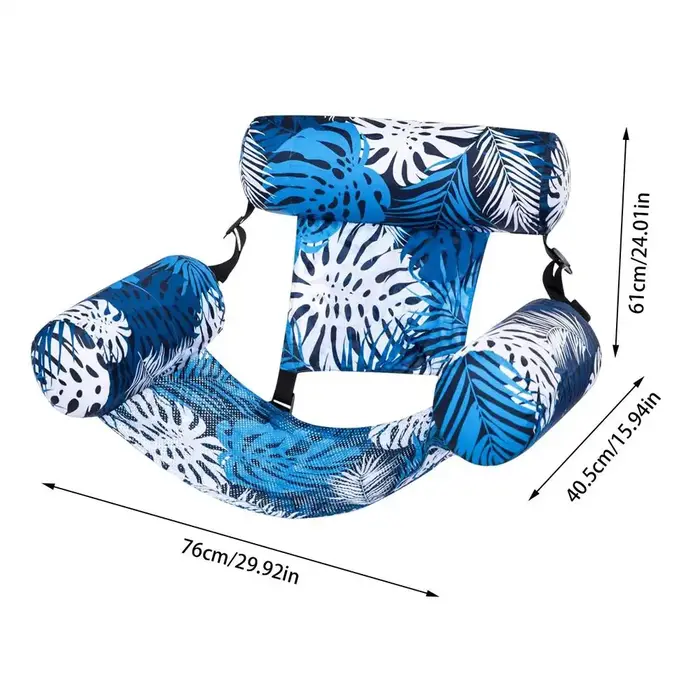 Chaise hamac de piscine gonflable, lit de salon flottant, inclinable, flotteurs de piscine robustes 
