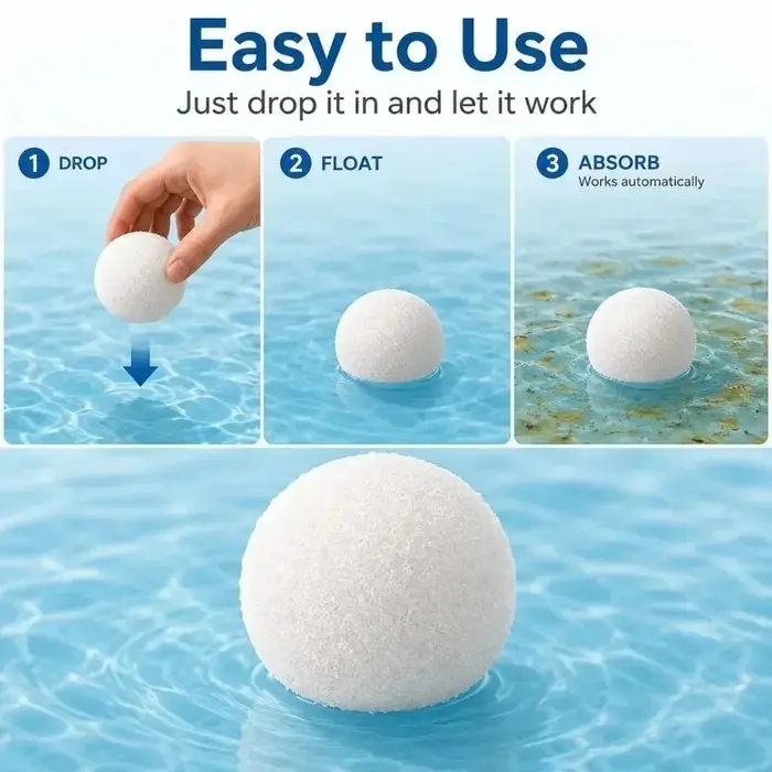 Boules filtrantes réutilisables pour piscine