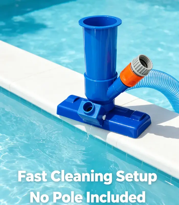 Tête d'aspirateur de piscine avec sac de brosse
