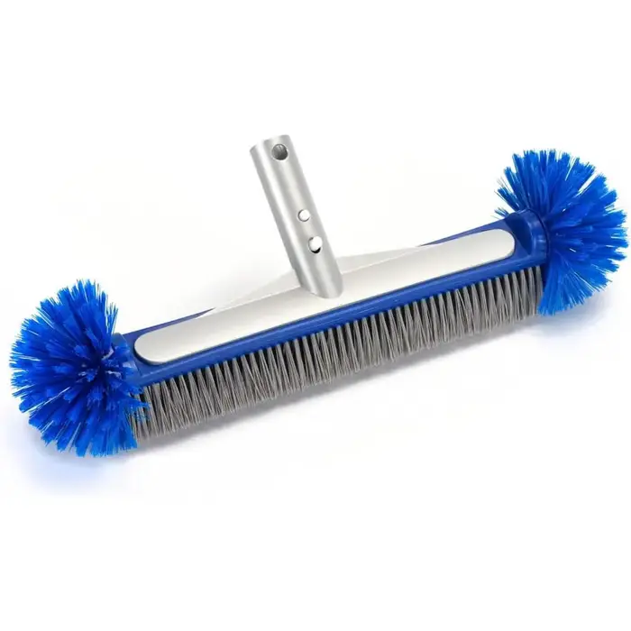 Tête de brosse de piscine avec brosse de nettoyage d'angle, poils semi-sphériques, facile à installe
