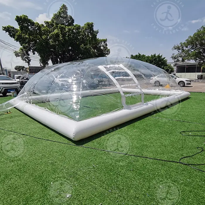 Couverture gonflable de piscine de Pvc de tente de dôme de piscine transparente de piscine de tour d
