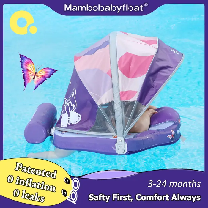 Mambobaby flotteur sans retournement Non gonflable bébé anneau de bain flotteurs d'eau entraîneur de natation infantile