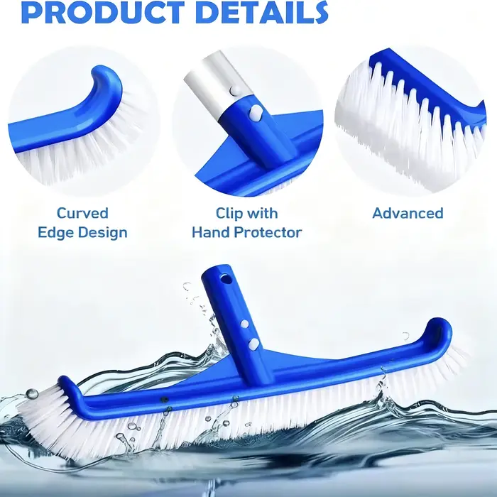 1 brosse de nettoyage de piscine professionnelle de 17