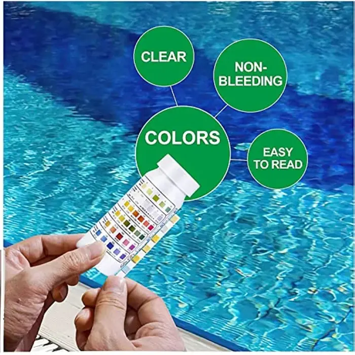 Kit de test de la qualité de l'eau de piscine 50 bandelettes