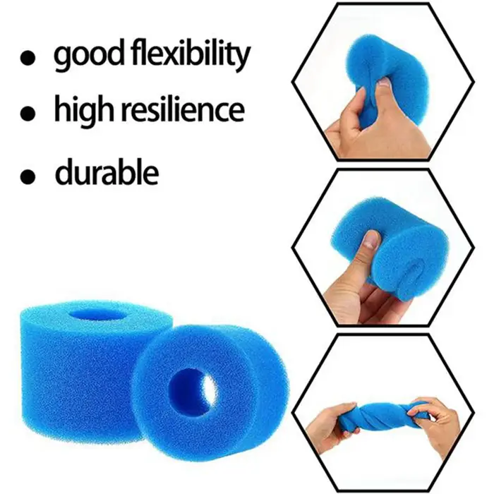 RTENTE-cartouche filtrante de piscine pour Type H, cartouches filtrantes d'éponge de mousse de filtr