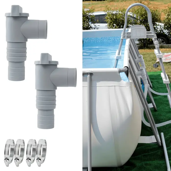 Vanne d'arrêt durable et étanche pour piscine, pour tuyau de 32 mm, installation facile, accessoires de connexion de remplacement pour extérieur