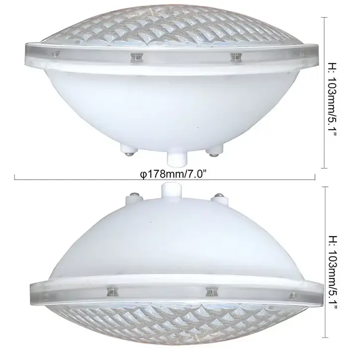 Lampe LED submersible PAR56 pour piscine extérieure