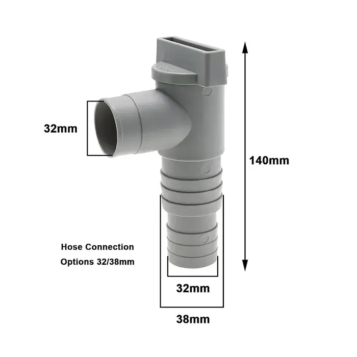 Adaptateur de pompe de filtre de piscine en PVC