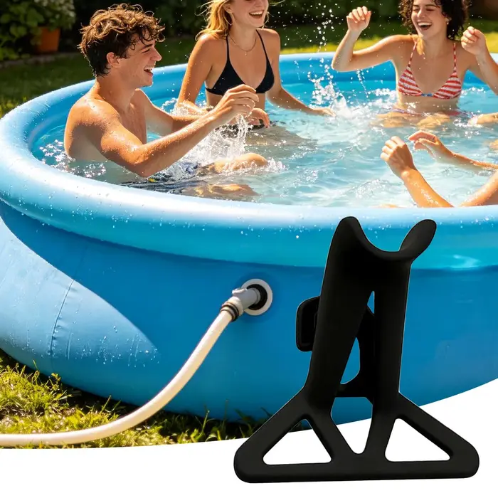 Support de tuyau de piscine anti-pliage