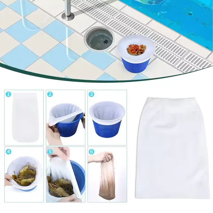10 pièces de chaussettes en maille de nylon pour paniers de filtration de piscine