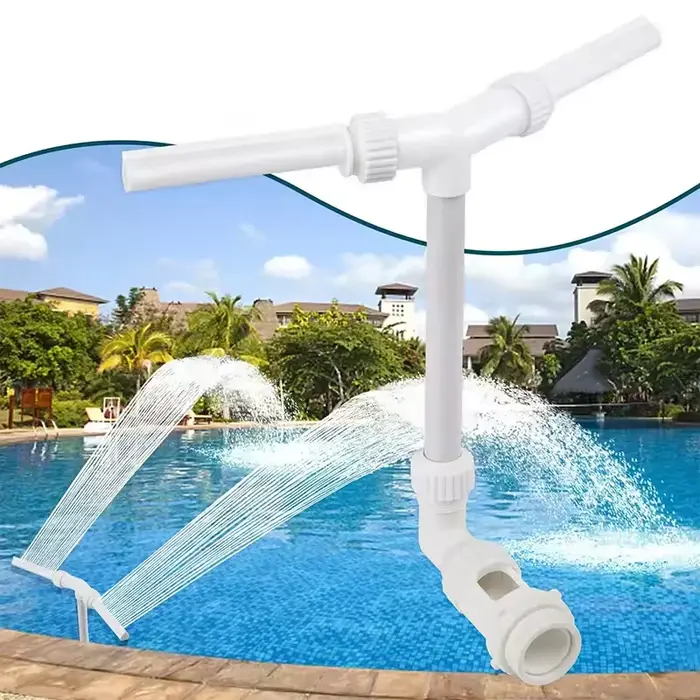 Fontaine à eau double jet pour piscine