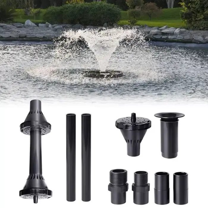 Pompe de fontaine puissante avec buses de pulvérisation d'eau pour bassin paysager et amélioration de l'habitat