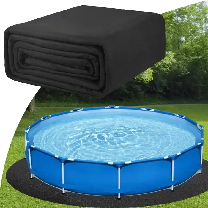 Tapis rond de protection pour piscine hors sol
