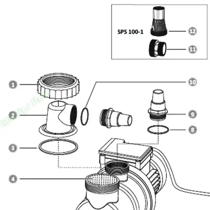 Adaptateur connexion pompe G5AB 32/38mm