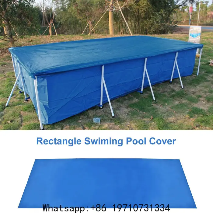 Couverture de piscine rectangulaire robuste pour l'hiver