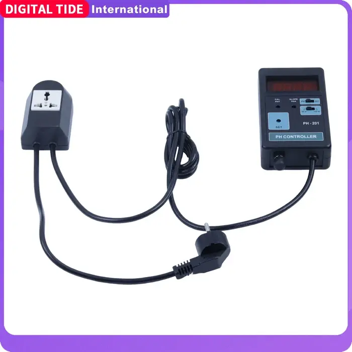 Contrôleur de pH numérique stable PH-201 pour aquarium et piscine, outil de surveillance à long term