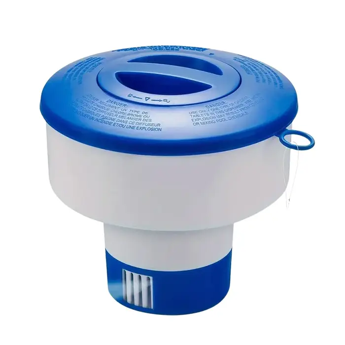 Distributeur flottant de chlore pour piscine, pliable, 7 pouces, avec poignée, pour comprimés, alime