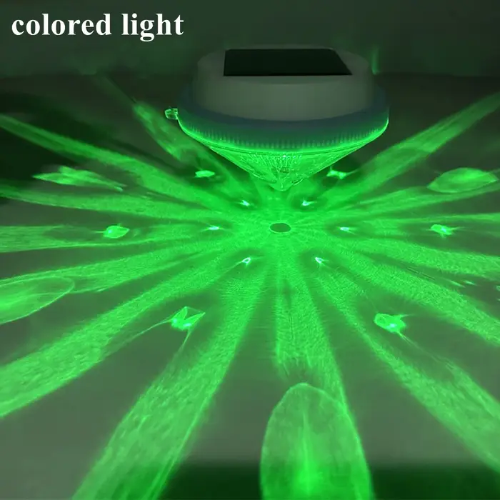 Éclairage solaire flottant pour piscine, lumière changeante de 7 couleurs, étanche, lampes pour étan