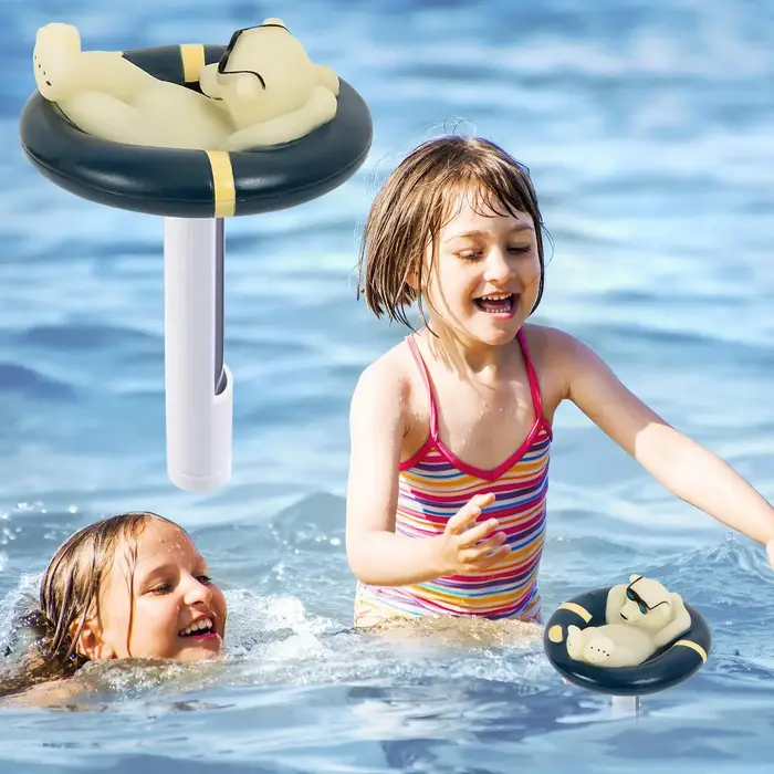 Thermomètre de piscine flottant ours polaire
