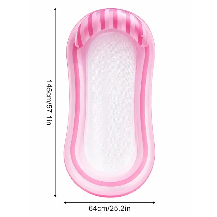 1PC Flotteur gonflable pour piscine, matelas flottant en PVC, hamac aquatique, chaise de plage, mate