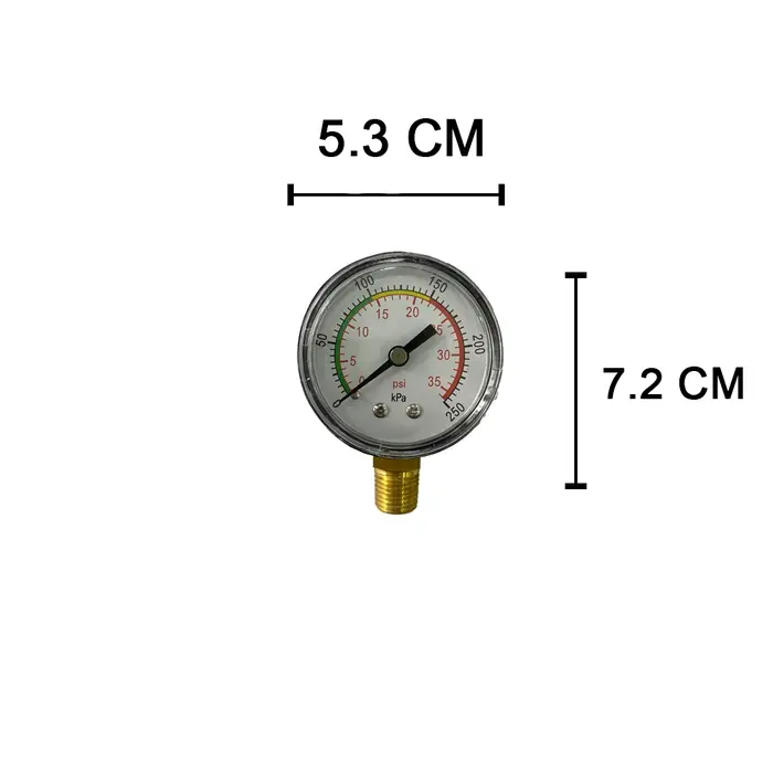 Manomètre de pression pour filtre à sable