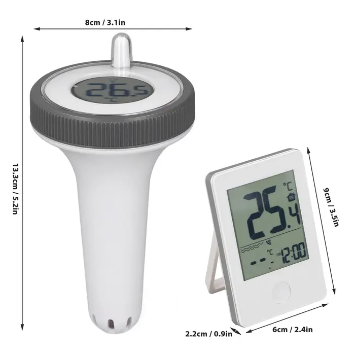 Therye.com de piscine sans fil avec écran LCD