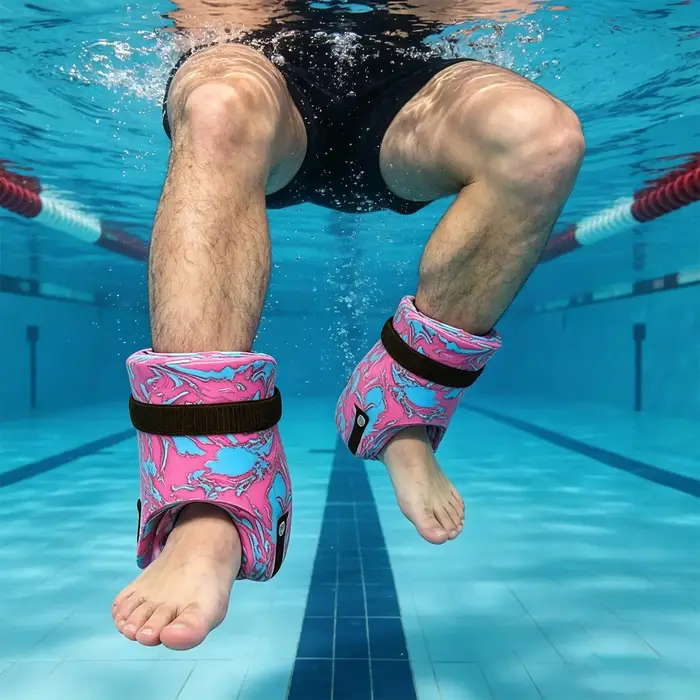 Poids de cheville aquatiques pour exercices en piscine
