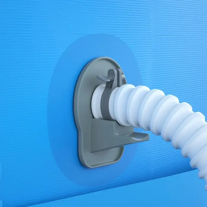 Support universel durable pour tuyau de piscine de 1,25 pouce, fixation sans perçage, protection pou