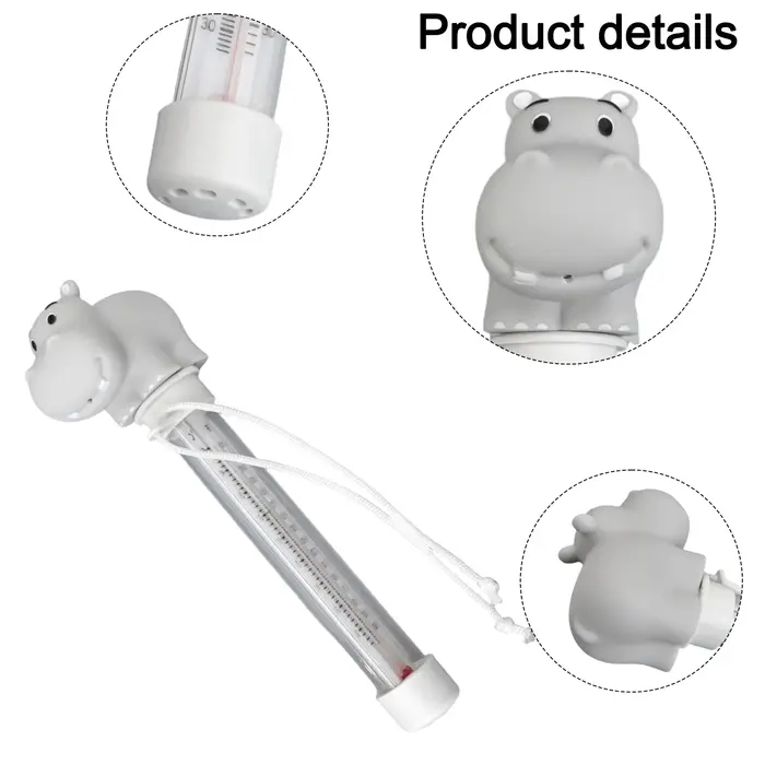 Thermomètre flottant pour piscine en PVC