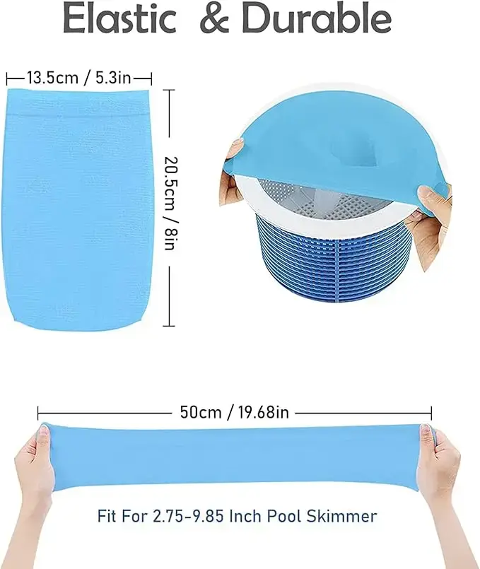 10/20/30/50pcs chaussettes d'écumoire de piscine filet filtrant