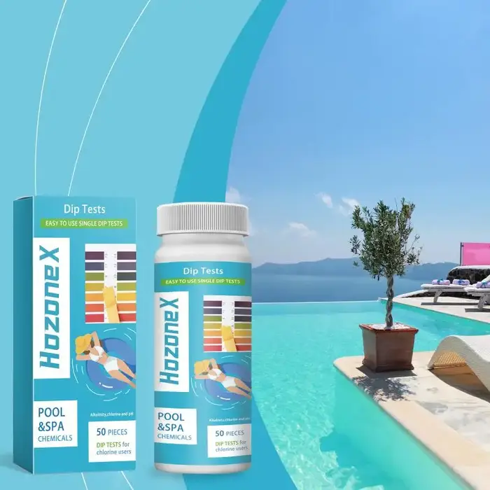 Bandes de test 3 en 1 pour piscine, 50 pièces, pour maintenir la qualité de l'eau, papier de test de