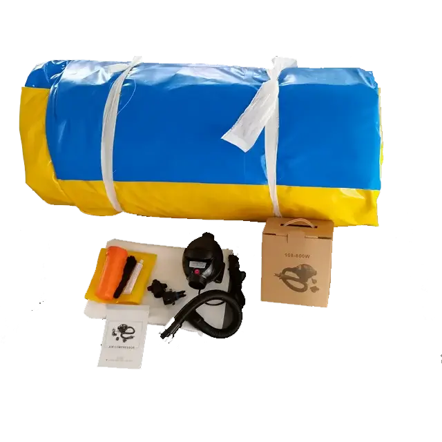 Terrain de volley-ball gonflable géant en PVC robuste de 33x17 pieds