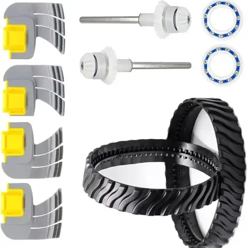 Kit de pièces de rechange pour nettoyeur de piscine Zodiac MX8 MX6, comprenant des pneus, des arbres