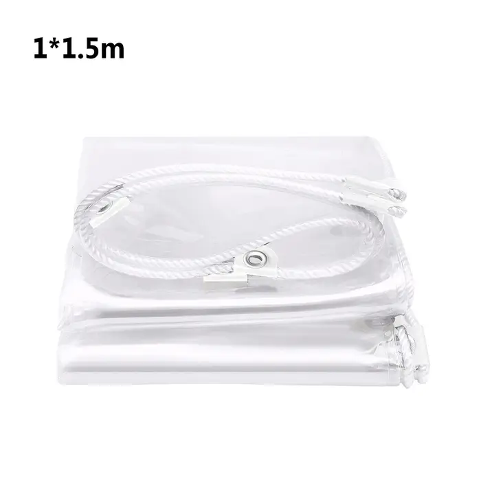 Bâche transparente en PVC de haute qualité avec coins renforcés améliorés et un design entièrement f