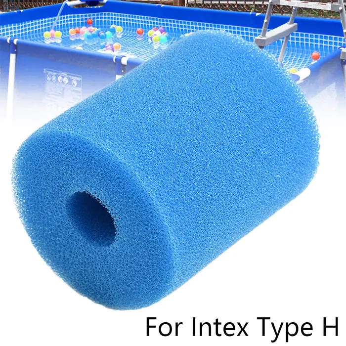 Filtre de piscine pour Intex Type H, réutilisable, lavable, cartouche en mousse, éponge, nettoyeur d